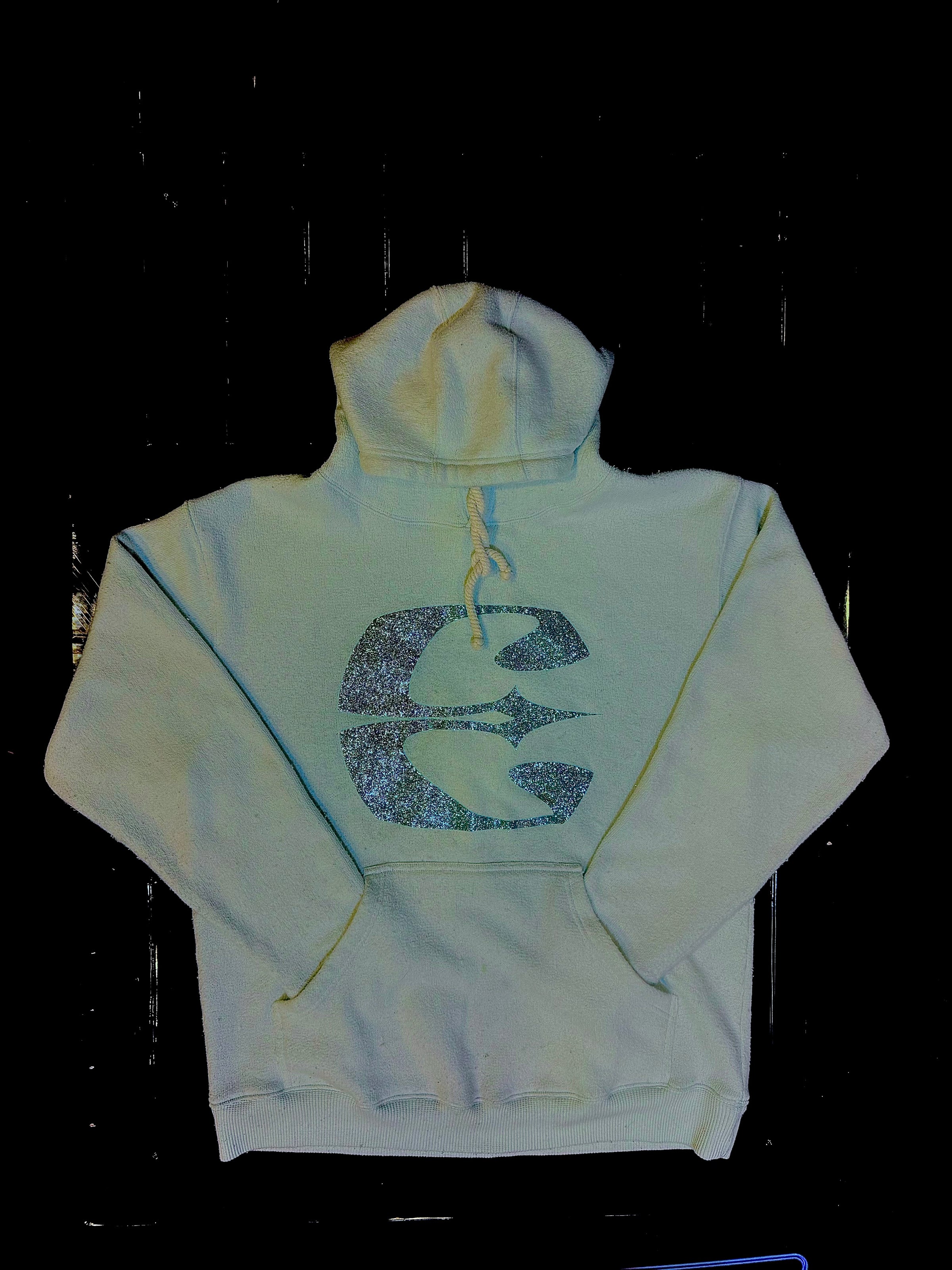 Bourgeoisi-E Ensemble | Sea Foam Green French Terry  | Pullover Hoodie | Silver Sparkl-E | Aqua Mint