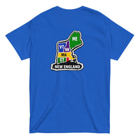 Just a Kid From New England | Block Lettering | Blue