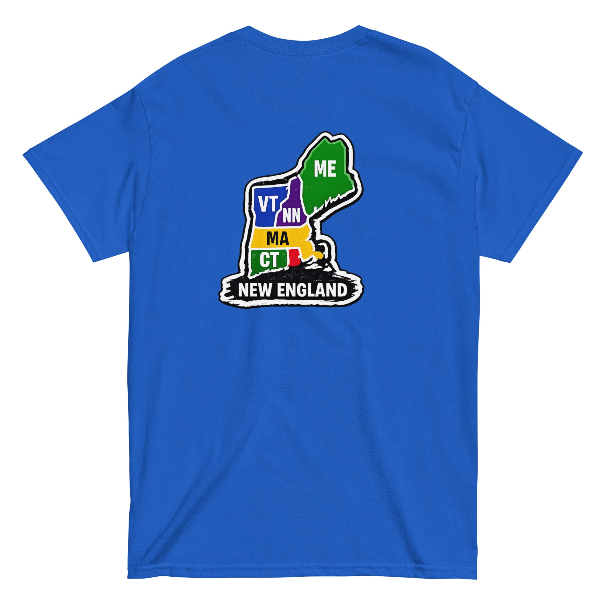Just a Kid From New England | Block Lettering | Blue