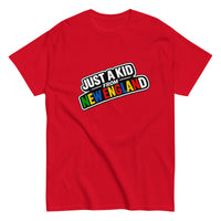 Just a Kid From New England | Block Lettering | Red
