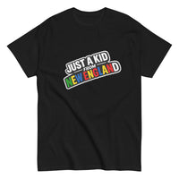 Just a Kid From New England | Block Lettering | Black
