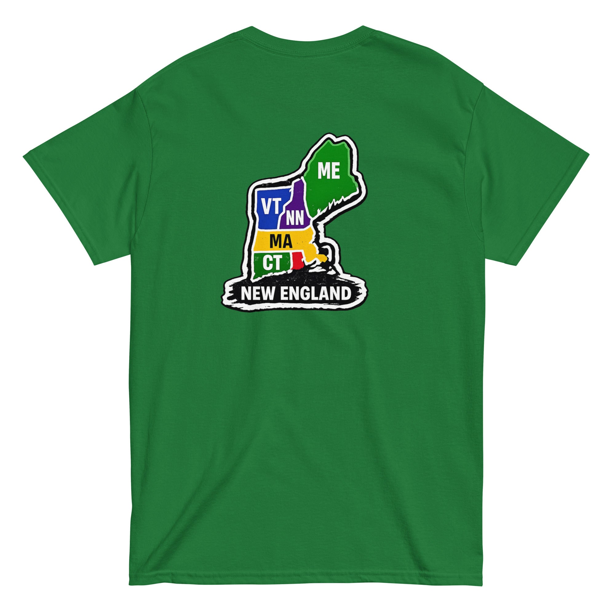 Just a Kid From New England | Block Lettering | Green