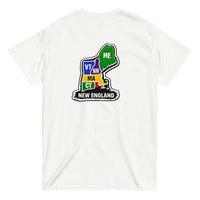 Just a Kid From New England | Block Lettering | White