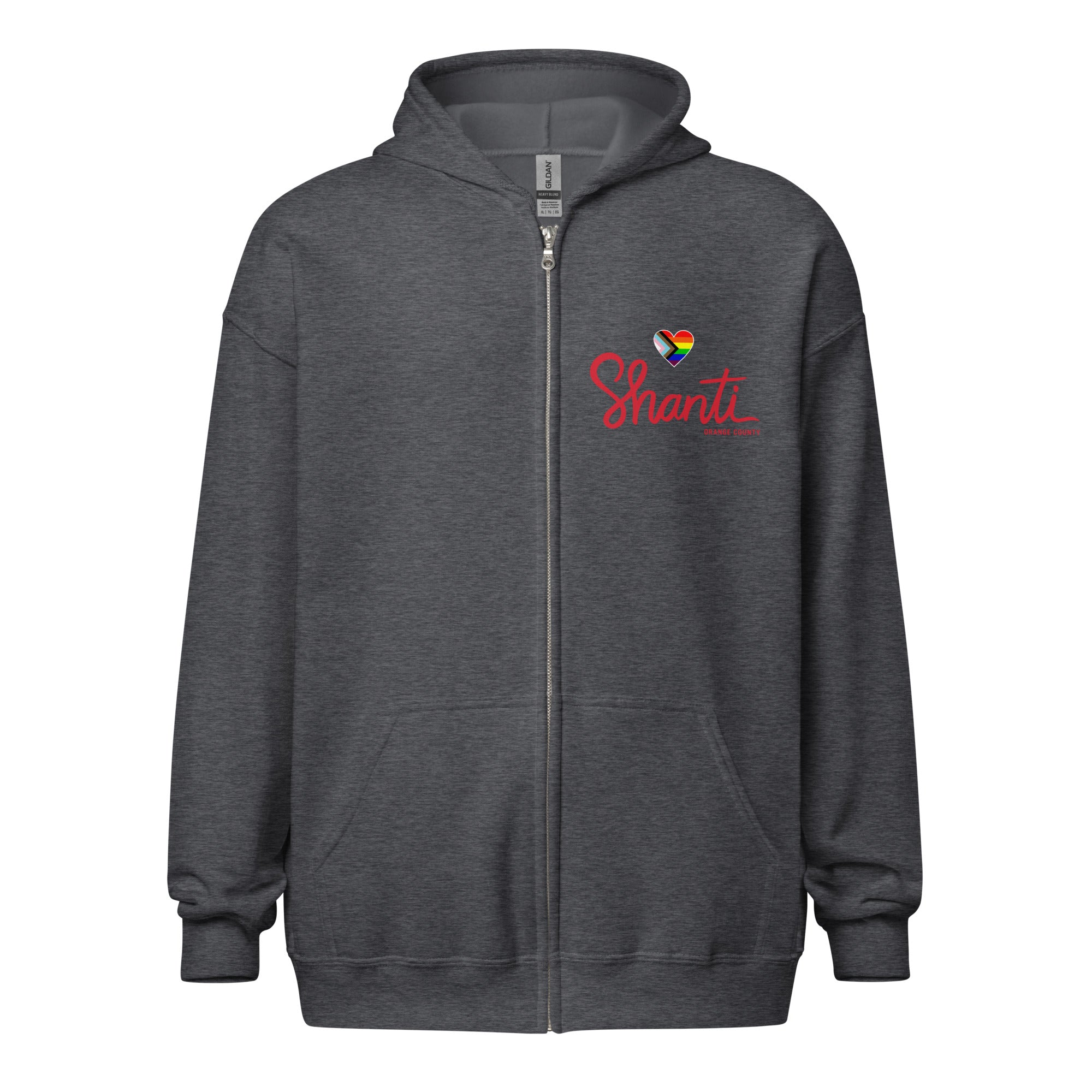 Shanti Charcoal Zip-Up