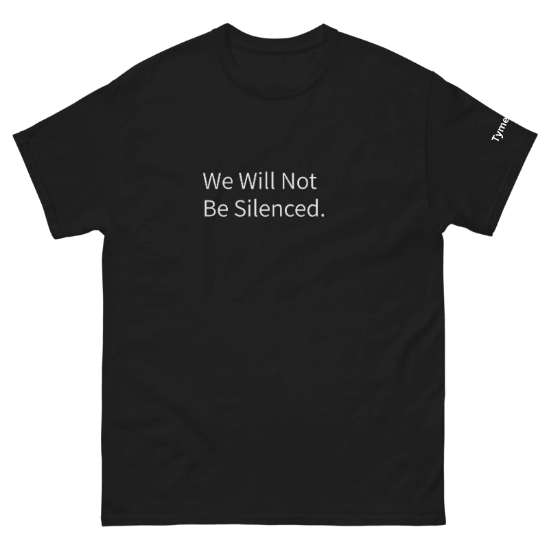 The We Will Not Be Silenced T-Shirt is a powerful expression of the belief that every person deserves dignity, equality, and the freedom to be heard. Inspired by the ongoing struggle for human rights around the world, this design stands in solidarity with those who speak out against injustice and advocate for a more equitable future.

Whether supporting civil rights, voting rights, LGBTQ+ rights, racial justice, gender equality, disability rights, or freedom of expression, this shirt represents the courage 