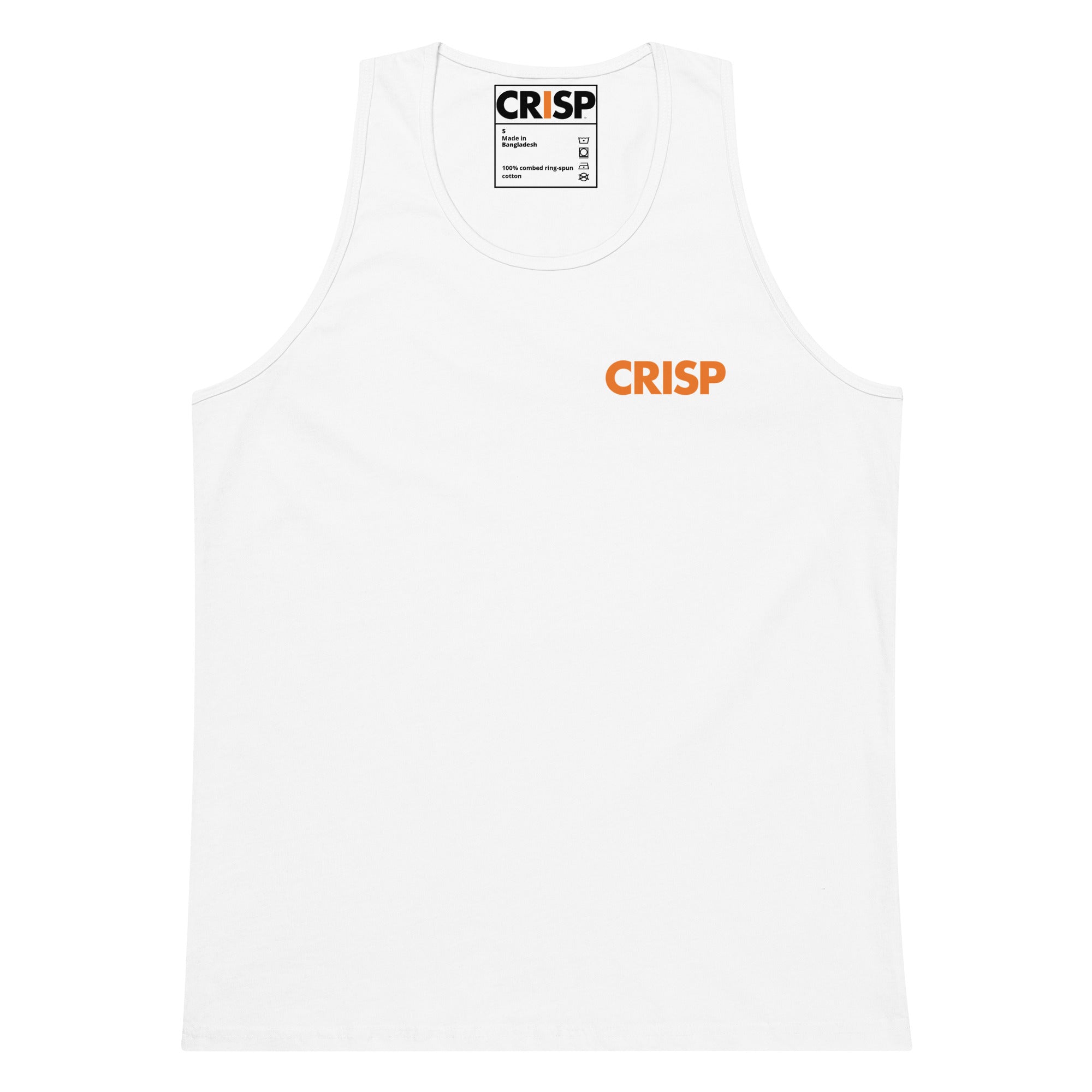 Crisp Monotone | Tank Top | White