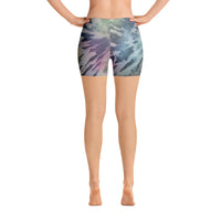Tie-Dye Black | Spandex Shorts
