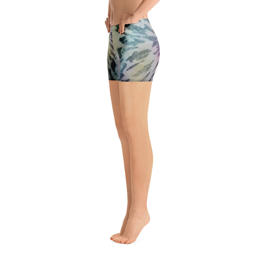 Tie-Dye Black | Spandex Shorts