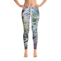 Black Tie-Dye Leggings