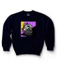 Karate Dog | Purple, Yellow & Black | Classic Crew Neck