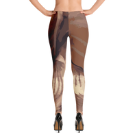 Gold Paint Fine Art Leggings