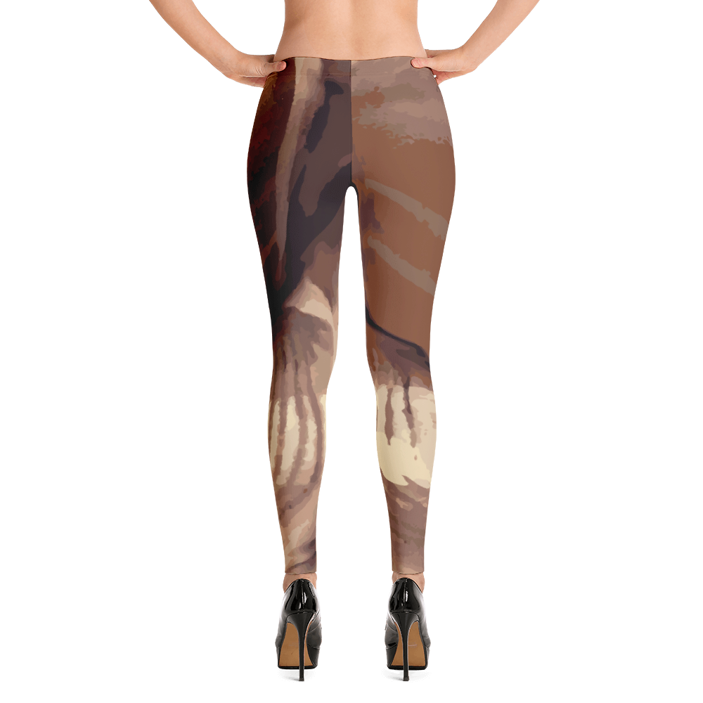 Gold Paint Fine Art Leggings