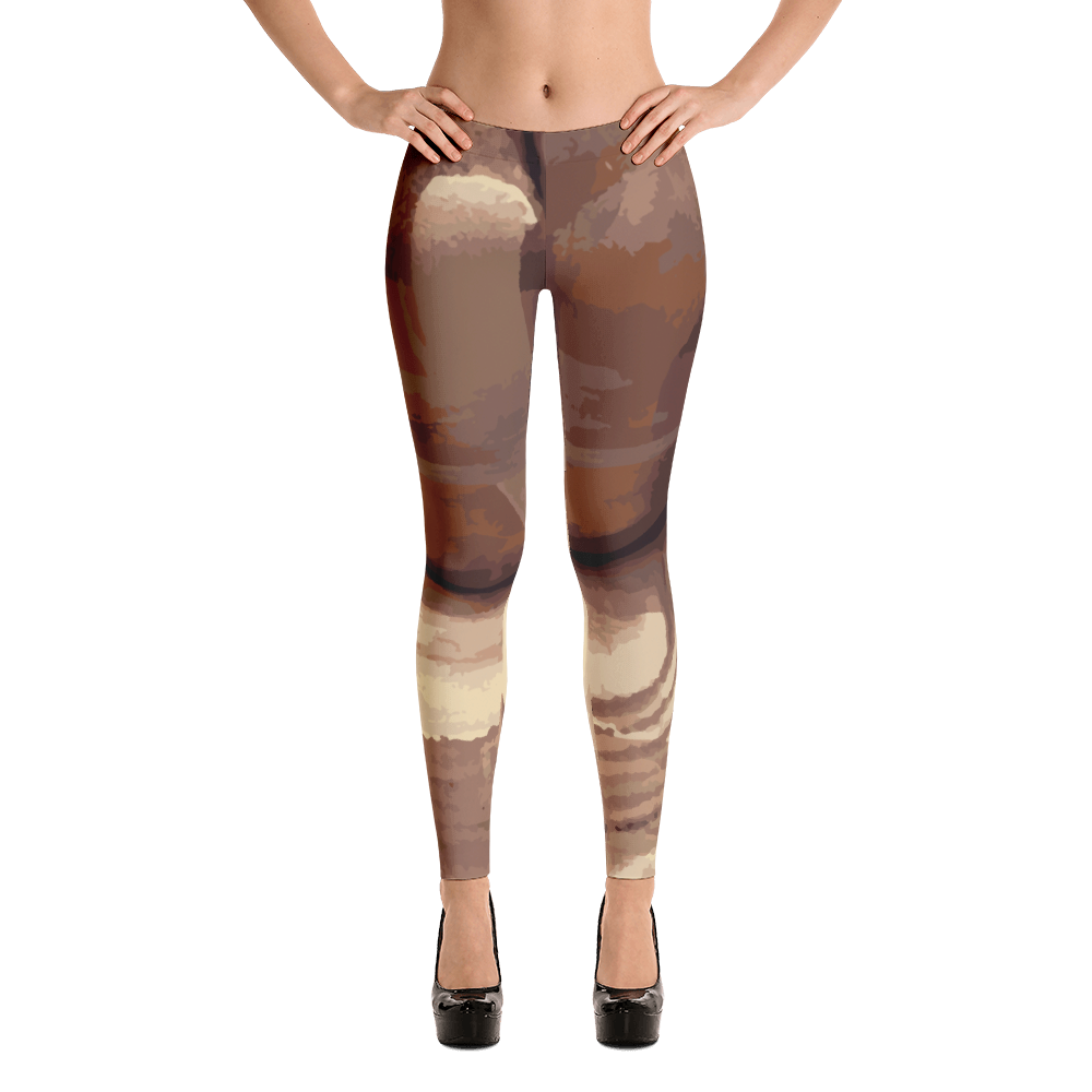 Gold Paint Fine Art Leggings