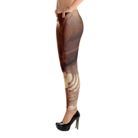 Gold Paint Fine Art Leggings