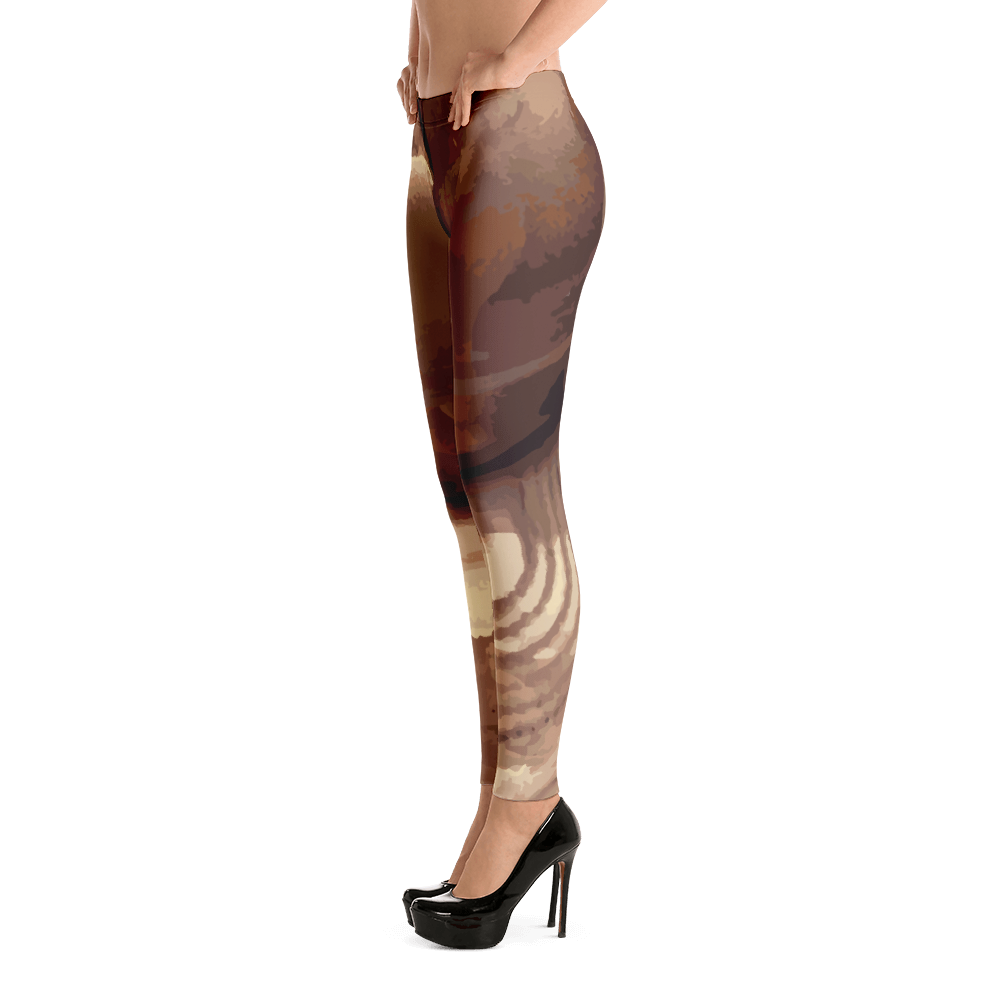 Gold Paint Fine Art Leggings