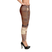 Gold Paint Fine Art Leggings