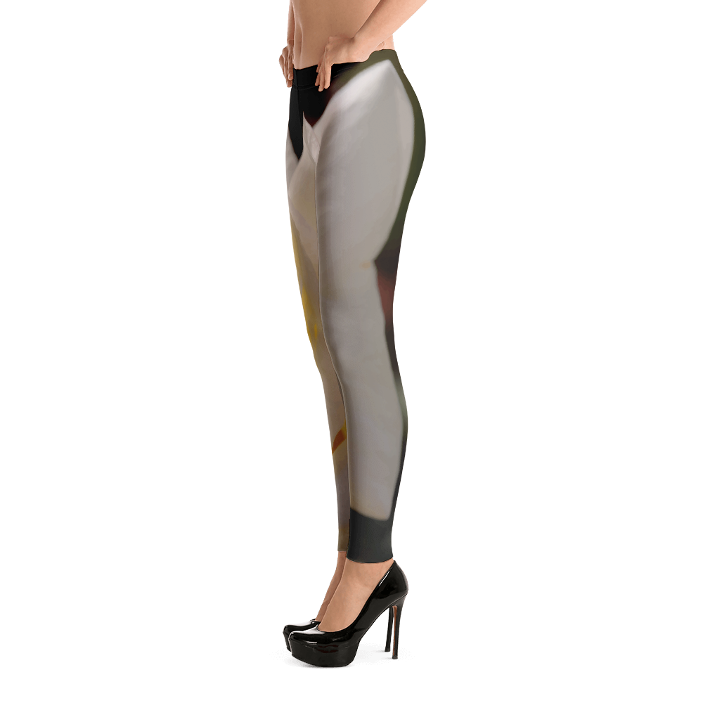White Rose Leggings for Women