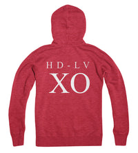HD-LV XO i Zip Up Hoodie i Ecto Red