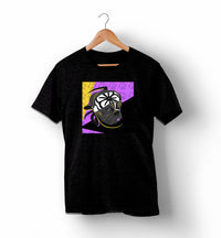 Karate Dog | Purple, Yellow & Black | T-Shirt