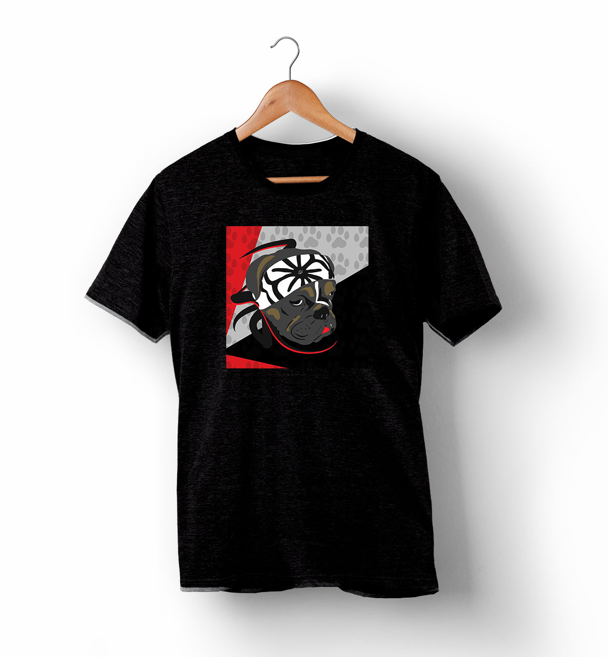 Karate Dog | Red, Black & Grey | T-Shirt