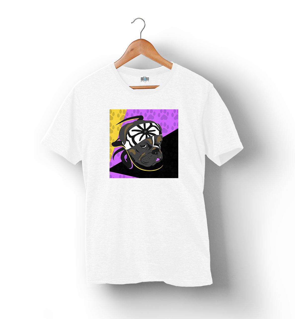 Karate Dog | Purple, Yellow & Black | T-Shirt