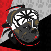 Karate Dog | Red, Black & Grey | T-Shirt