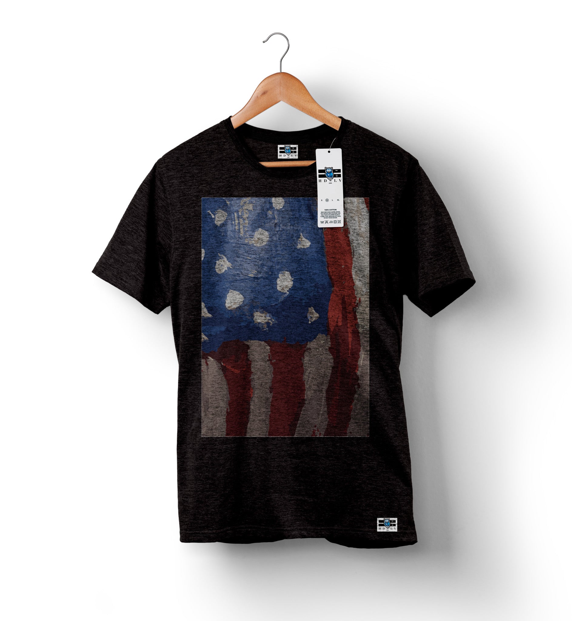 American Flag Artwork | Shirt | Charcoal