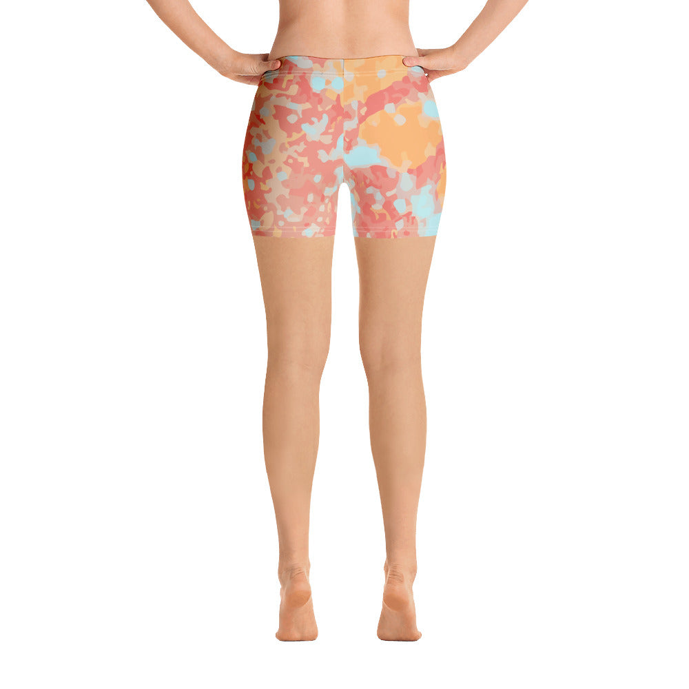 Splash of Deliciosa Leaf | Spandex Shorts
