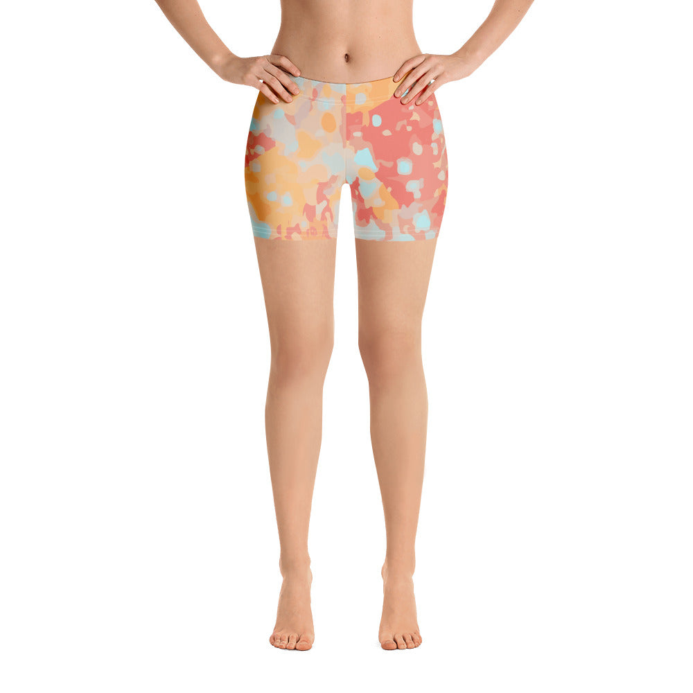 Splash of Deliciosa Leaf | Spandex Shorts