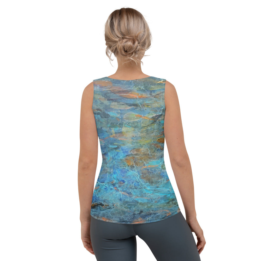 Salma Arastu | Blue Movement | Tank Top