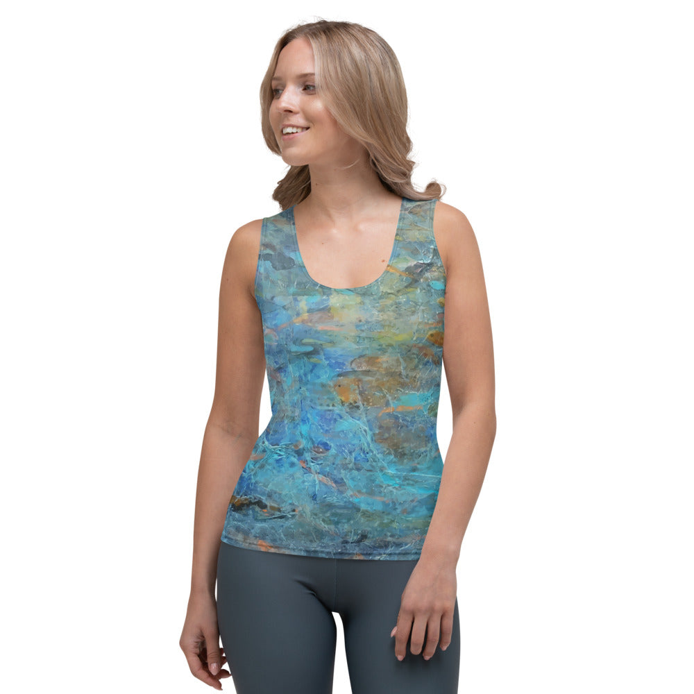 Salma Arastu | Blue Movement | Tank Top