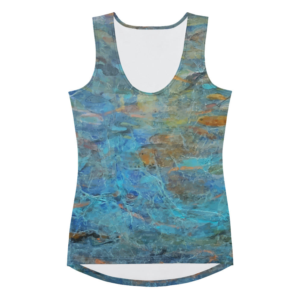 Salma Arastu | Blue Movement | Tank Top